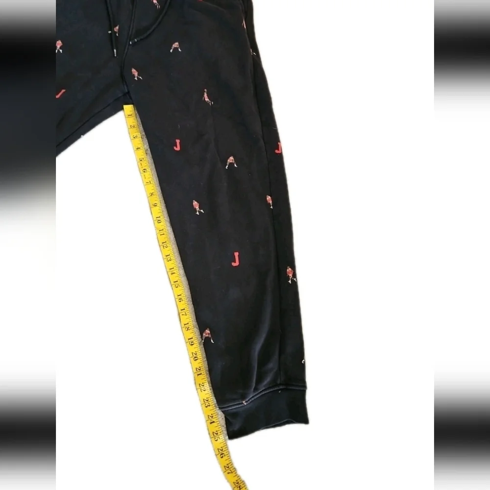 Nike Air Jordan Mens Black Essentials Printed Fleece Pants XL